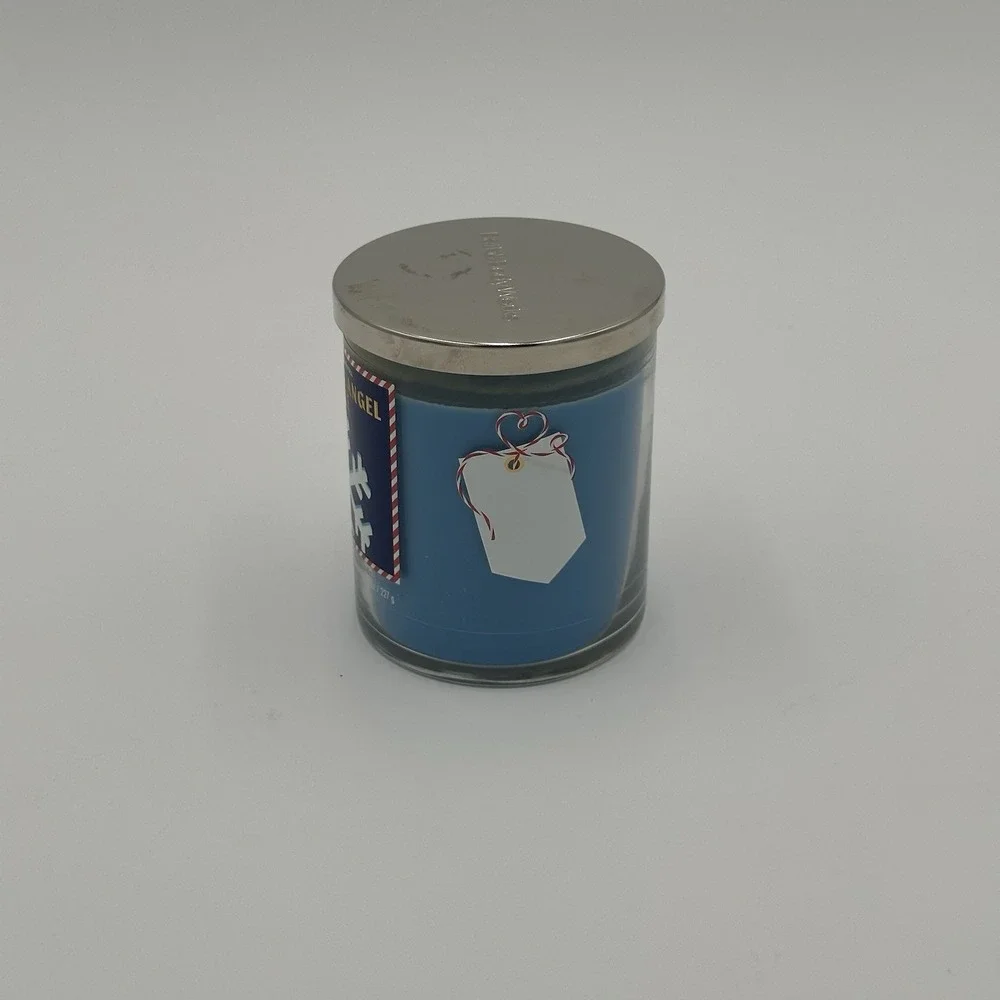 Bath & Body Works 8 ounce Coconut Angel Cake Single Wick  Christmas Candle New